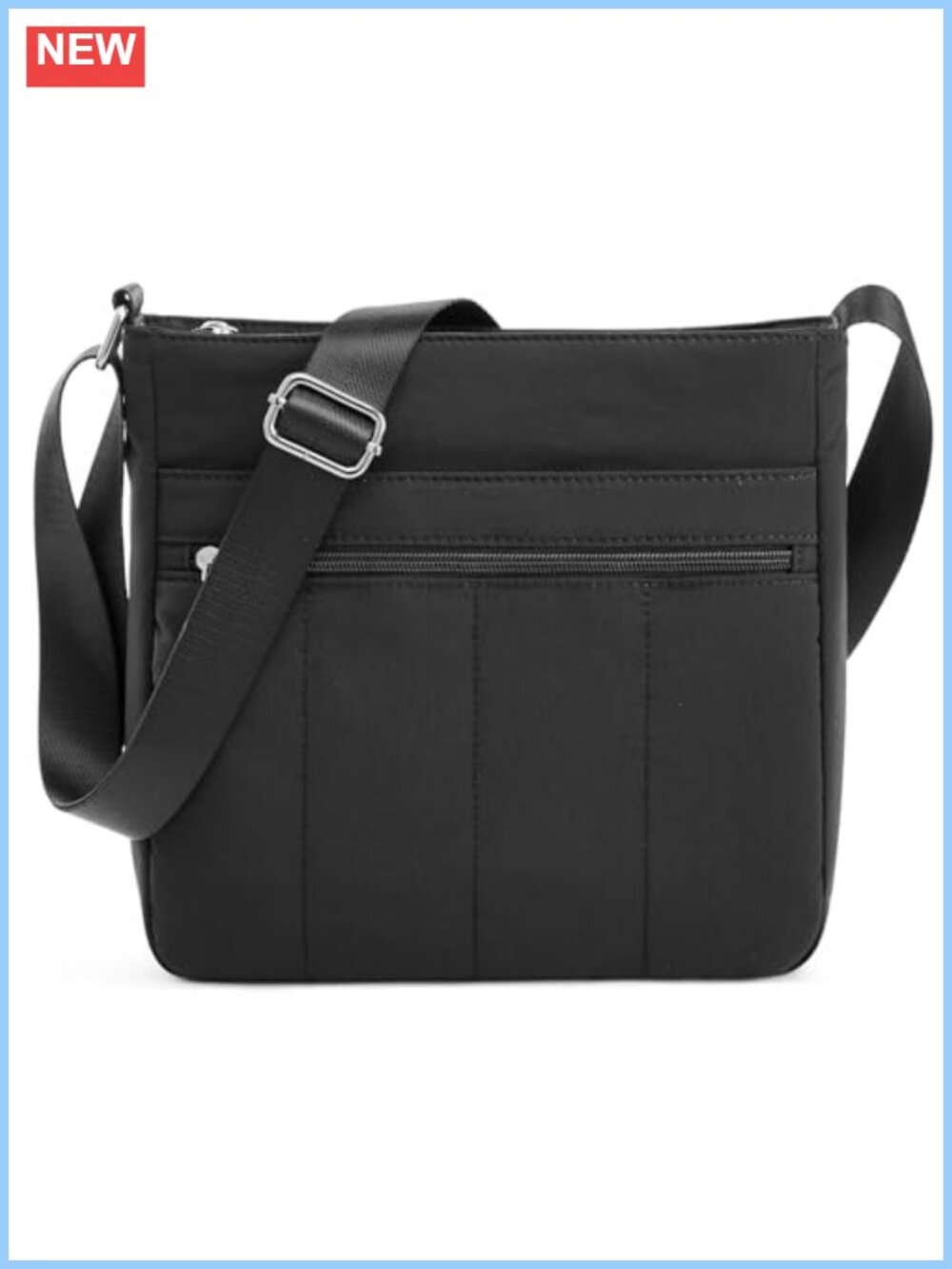 Nylon Crossbody Bag Lightweight Quilted Shoulder Travel Work